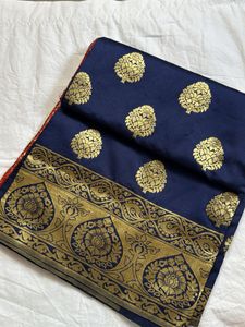 Navy Blue Saree