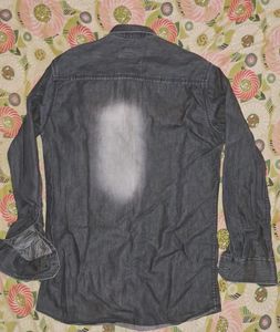 Charcoal Colour Denim Shirt.