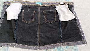Denim Short Skirt