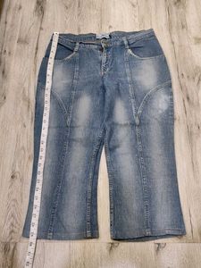 Sc9482 Blue Cherry Capri Jeans Waist 30