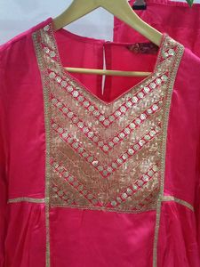 Heavy golden Sequins suit set