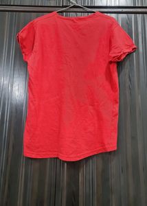 Red Colour  T Shirt