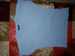 Light Blue Ribbed Tee