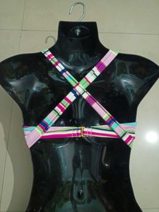 Striped Halter Bikini Top 99% New