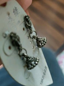 Oxidised Flower Earrings