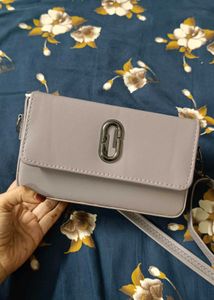 Grey Boxy Sling Bag