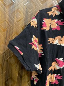 Floral Print Polo Shirt