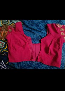 Pink Saree With Blouse