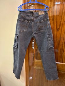 The souled store Grey Cargo Jeans