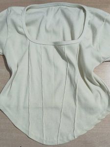 Cute Ribbed Crop Top