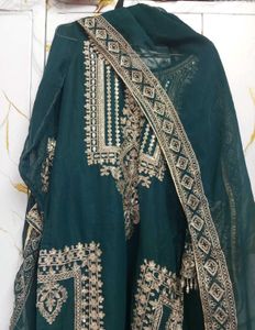 Emerald Green Embroidered Salwar Kameez
