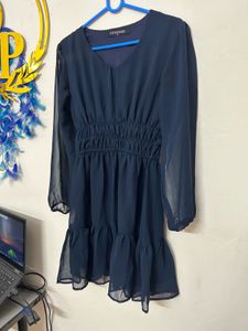 Chic Navy Blue Dress