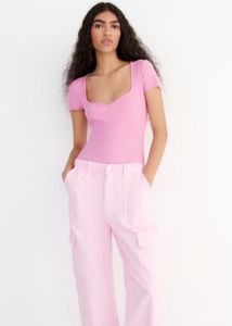 Zara Ribbed Top Size m