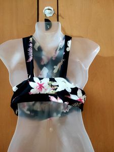Sexy Printed Halter Neck Top