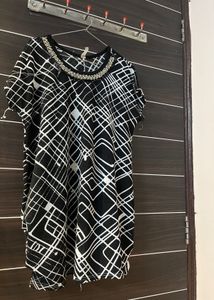 Black & White Patterned Dress
