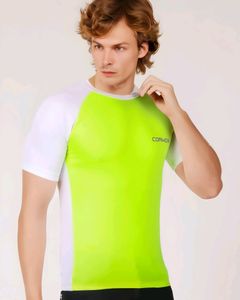 CORWOX Men&#39;s Active Neon Green Sports T-Shirt