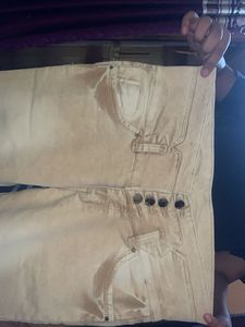 High Waisted Button Fly Jeans