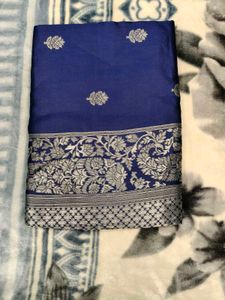 Elegant Blue Banarasi Saree
