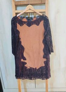 Brown Net designer Top Size-34-36