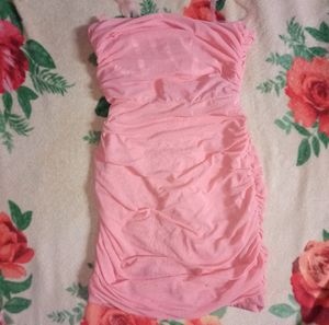 Ruched Tube Mini Dress