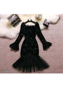 Sparkly Black Mermaid Dress