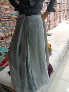 Grey Embellished Saree with Blouse