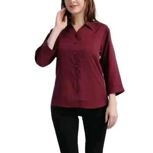 Mahroon Shirt For Women