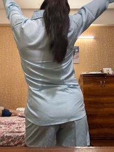 Blue Shirt & Shorts Set