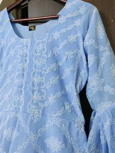Georgette Chikankari Alone Kurti