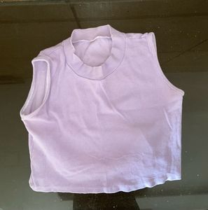 Cute Lavender Crop Top