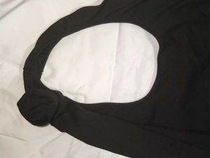 Chic Black Halter Bodysuit