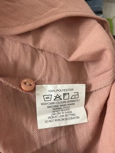 Oversized Button-Up Shirt in Dusty Rose