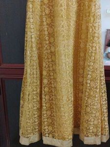 Royal Look Golden Colour Gown.