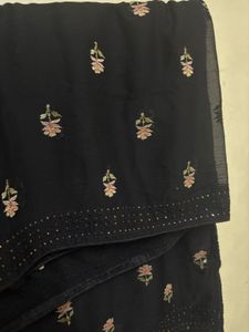 Black heavily Embroidered Suit 3 pc set