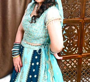 Elegant Blue Lehenga Choli