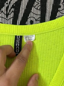 Fluorescent H&amp;m Green Top