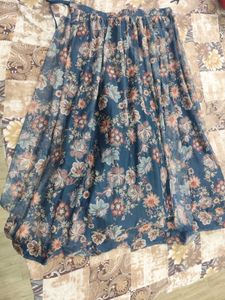 Designer Indo Western Skirt With Cannes &amp; Top