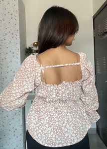 Floral Smocked Blouse
