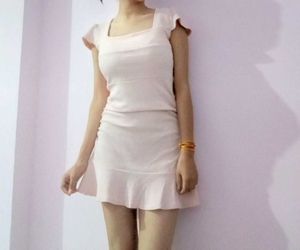 Peach Colour Dress.