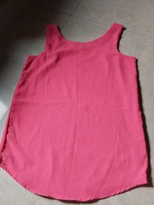 Pink Sleeveless Top
