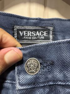 Versace Jeans Couture Blue Designer Washed Denim