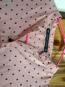 Pink Polka Dot Blouse
