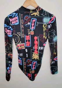 SHEIN 3D GRAFITI PRINT BODYSUIT