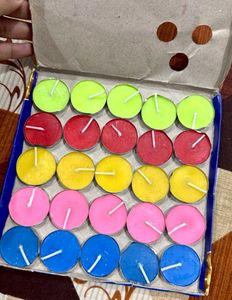 Vibrant Tea Light Candles Diya