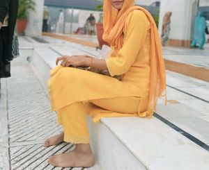Yellow Embroidered Kurta