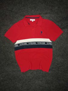 U.S. Polo Assn. Red Striped TShirt