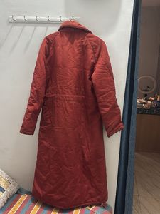Red Longline Padded Coat