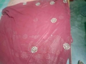 Elegant Embroidered Saree