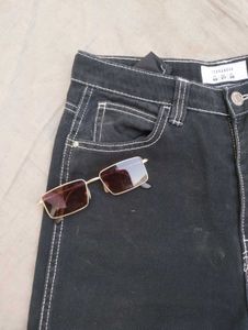 5 Pocket Cargo High Waisted Jeans For Women