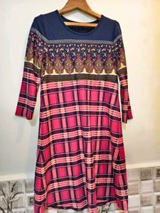 Patterned Casual Dress Size M/ L